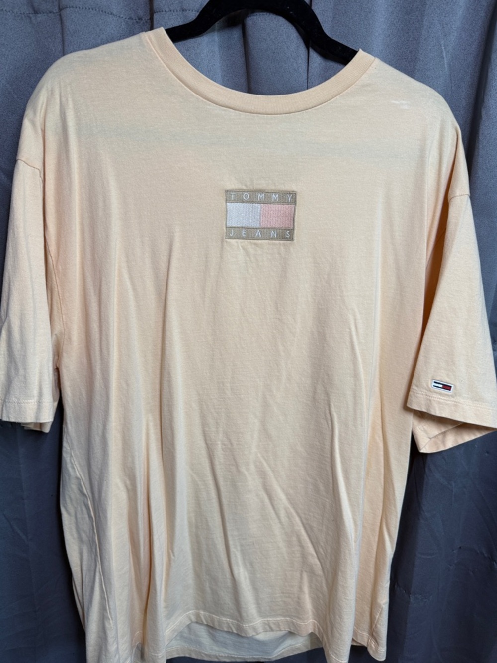 Tommy Hilfiger Men's Light Peach Crew Neck Tee